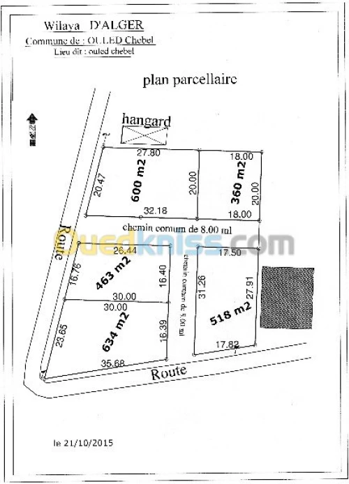 Vente Terrain Alger Birtouta