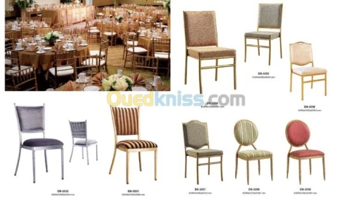 Chaises et tables pour Fast food ,