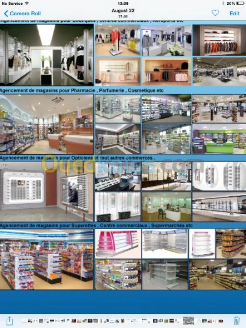 Chaises et tables pour Fast food ,