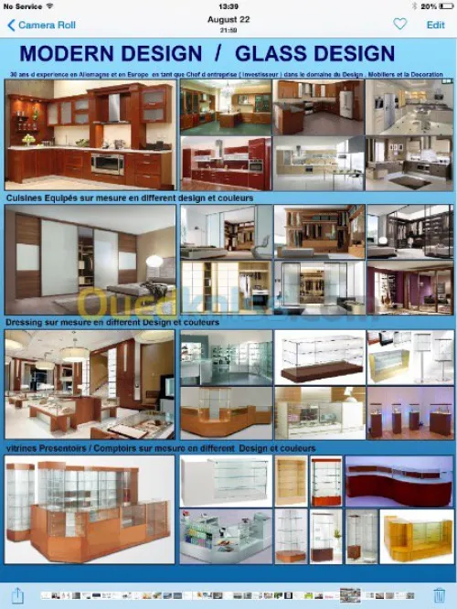 Chaises et tables pour Fast food ,