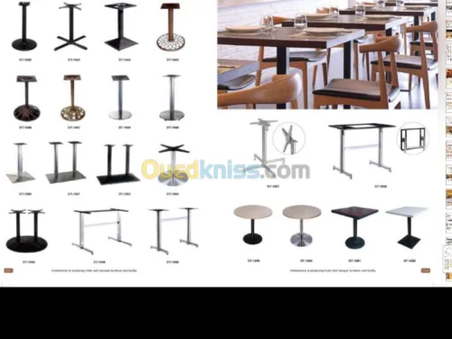 Chaises et tables pour Fast food ,