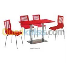 Chaises et tables pour Fast food ,