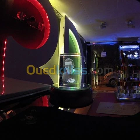 gravure 3D au coeur de cristal 