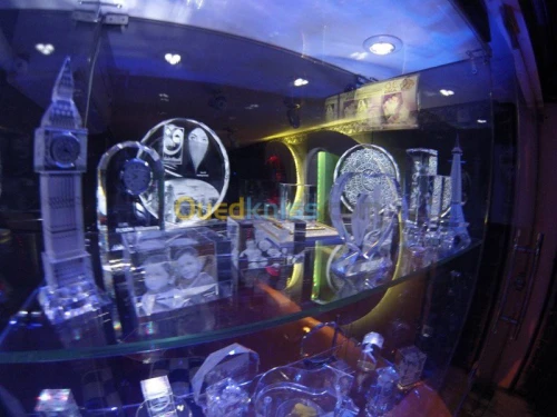 gravure 3D au coeur de cristal 