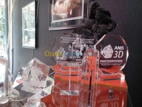 gravure 3D au coeur de cristal 