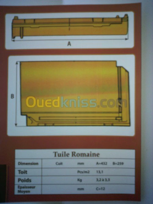 tuiles et accessoires