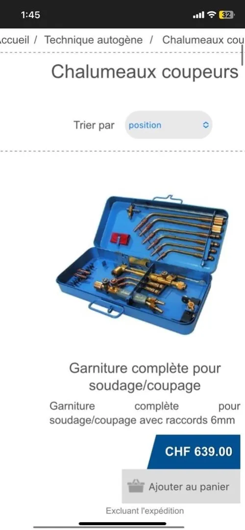 Chalumeaux coupeur professionnel 