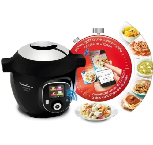 MOULINEX COOKEO+ CONNECT MULTICUISEUR INTELLIGENT 6 PROGRAMMES, 200 RECETTES 6L NOIR