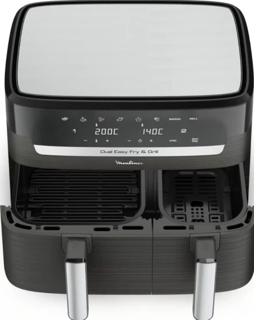 Friteuse sans huile Moulinex 8.3L Dual easy fry and grill