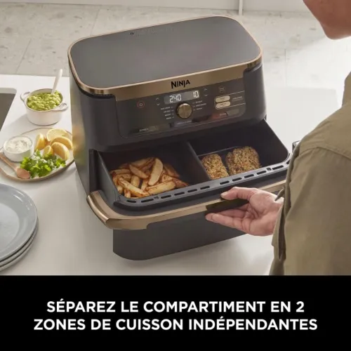 Friteuse Sans Huile Ninja Foodi Flex 10,4L Noir & Cuivre AF500EUDBCP