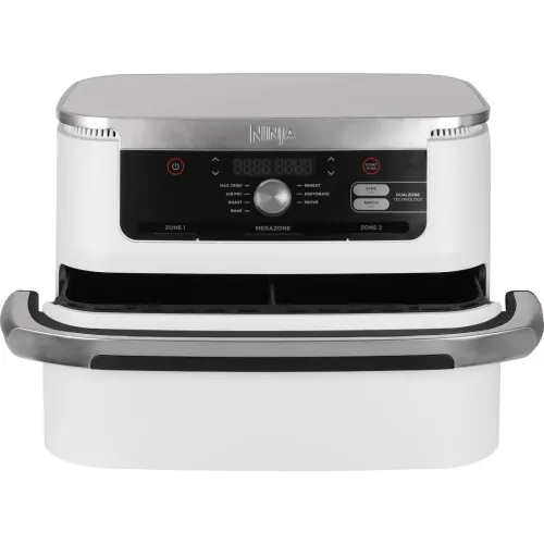 Friteuse Sans Huile Ninja AF500EUWH 10,4L - 2500w Avec Separation Du Bac En Deux Zone