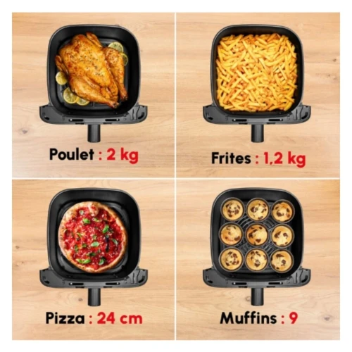 Moulinex Friteuse Sans Huile Air Fryer Easy Fry Mega 7,5L EZ855D20 - 2000W