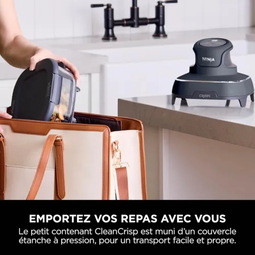 Ninja CRISPi Friteuse Sans Huile Portable 3,8L 4En1 Frire Sans Huile 1700W