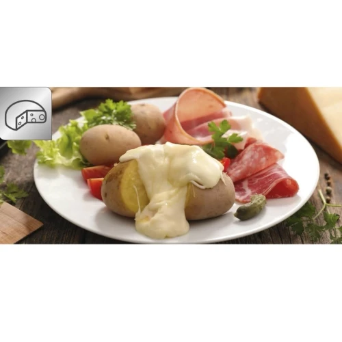 Tefal Raclette Colormania 3en1 Appareil à Raclette Grill et Crêpe , 8 Coupelles 1050W RE310401