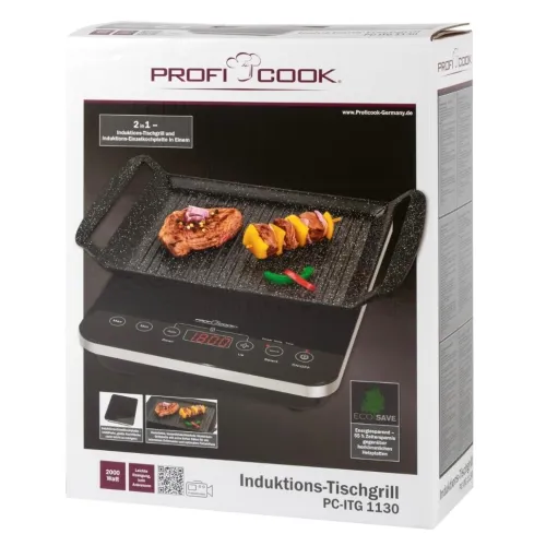 Plaque De Cuisson À Induction Avec Grils 2000w ProfiCook PC-ITG 1130