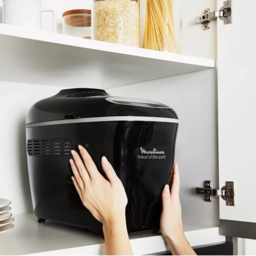 Machine À Pain Moulinex Home Bread Baguette Noir 1,5 Kg 19 Programmes OW611810