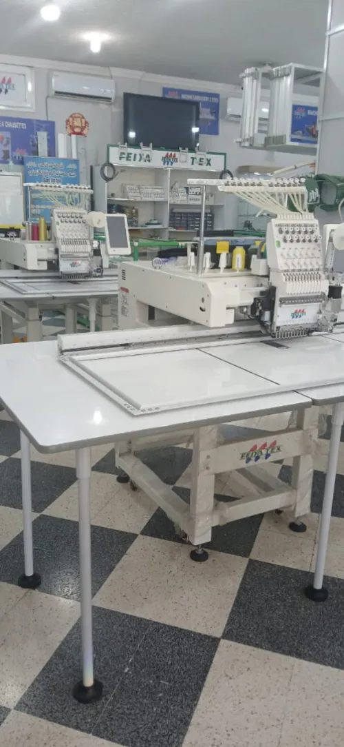 ماكينة الطرز ذات راس الجانبي راس واحد 120-55 machine broderie à tete latérale  feiya tex