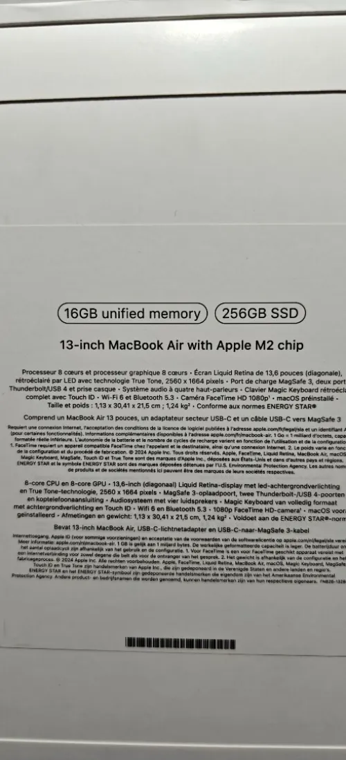 MacBook air 13 M4//M2 16GB256