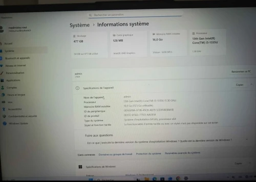 ThinkBook 16 G6 IRL i5-13gen affaire
