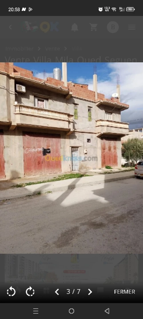Vente Villa Mila Oued seguen