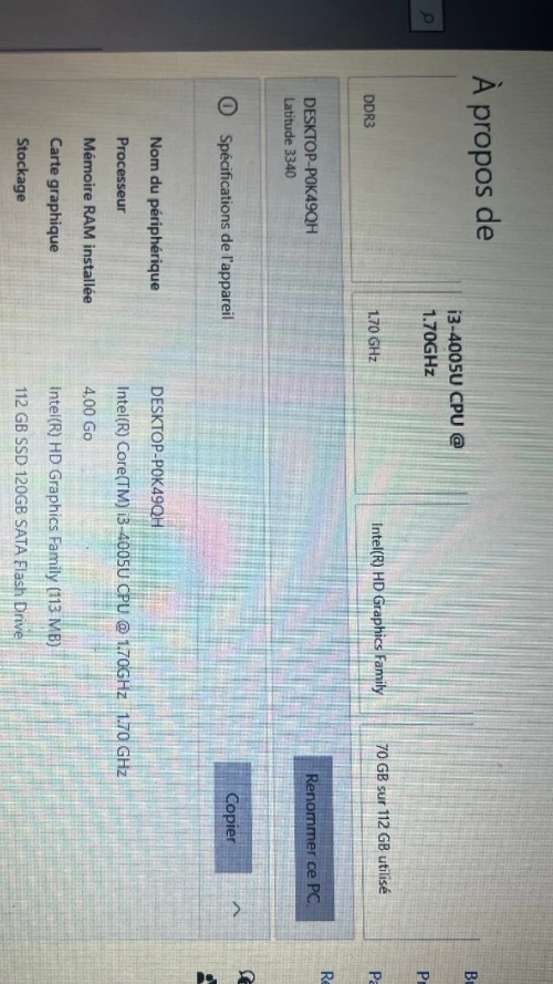 Pc DELL LATITUDE 3340