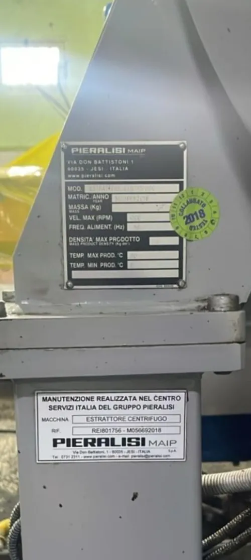 Matériaux d'huilerie pieralisi M2 2018