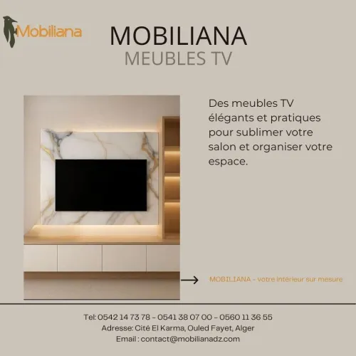 Meuble TV sur mesure - Design moderne et élégant