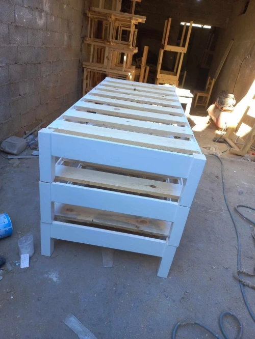 Lit en bois canapé ليس كانابي مطرح سرير
