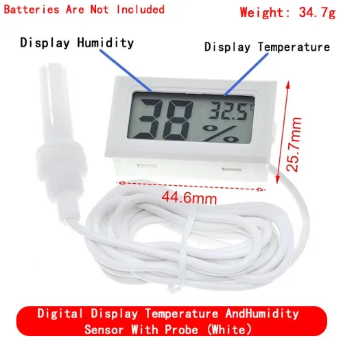 Mini thermomètre et hygromètre numérique LCD