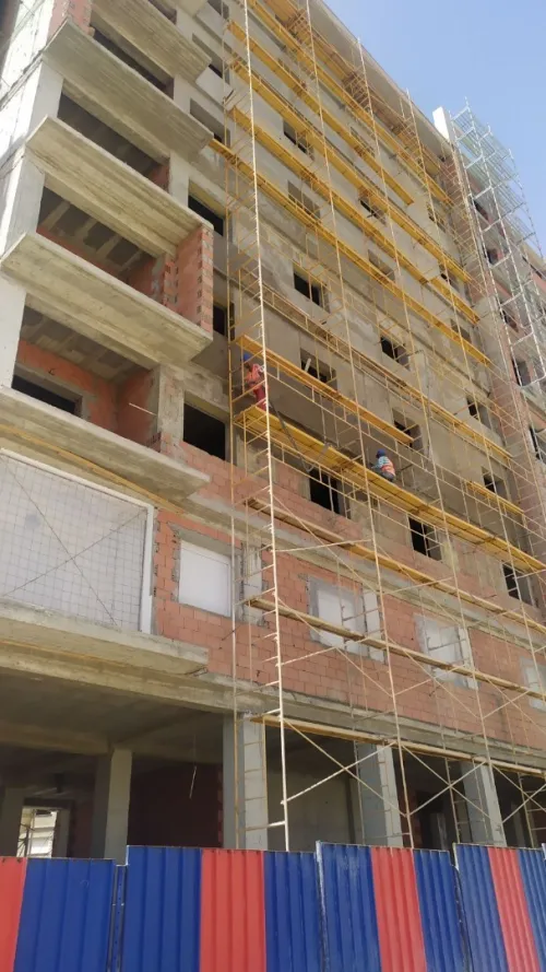 Travaux de revêtement de façade Monocouche