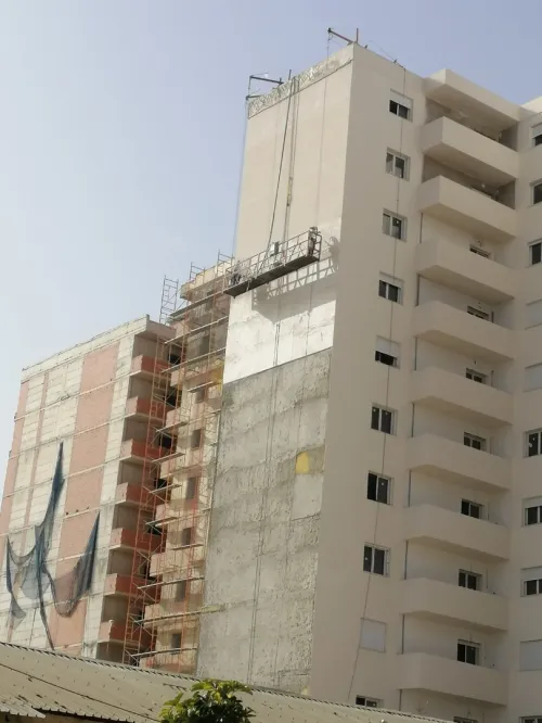 Travaux de revêtement de façade Monocouche
