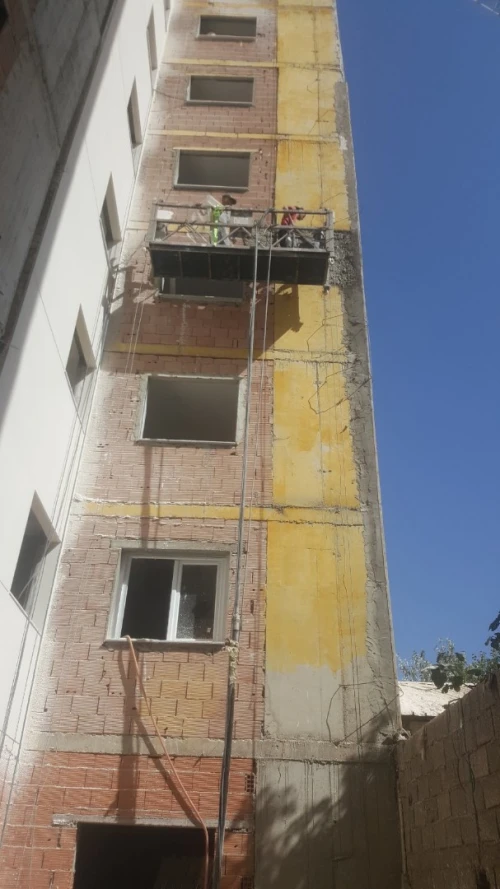 Travaux de revêtement de façade Monocouche