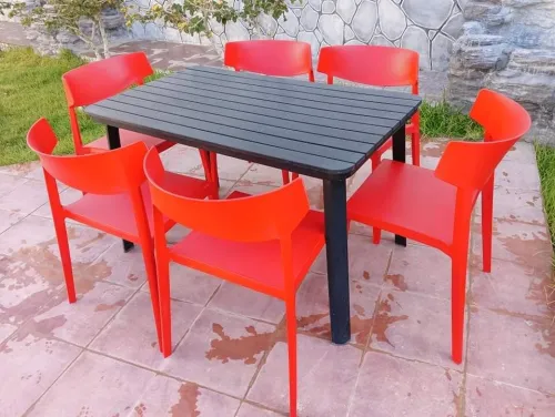 table et chaises transat