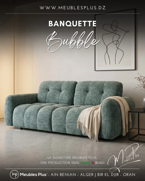 BANQUETTE 3 PLACES BUBBLE