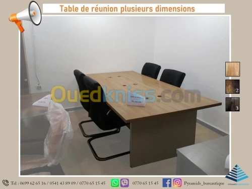 Table de réunion plusieurs dimensions 