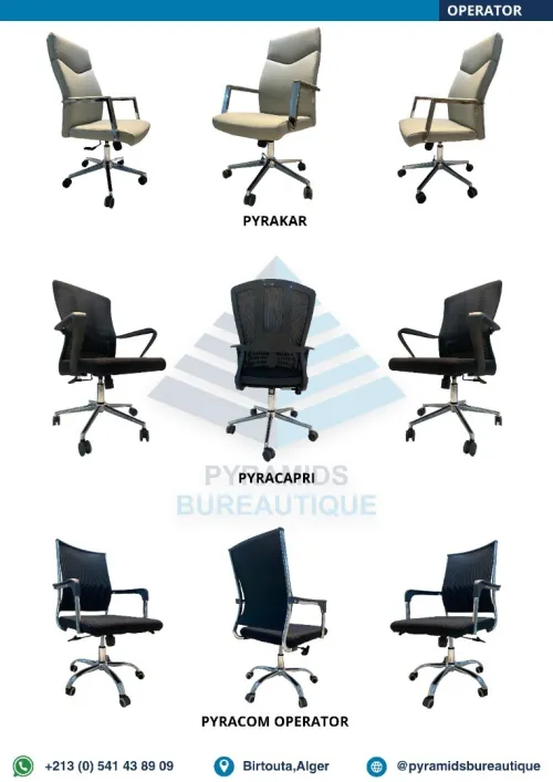 Chaises Opérateurs & Visiteurs 