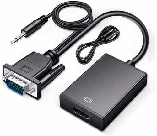 ADAPTATEUR VGA MALE+AUDIO TO HDMI FEMELE