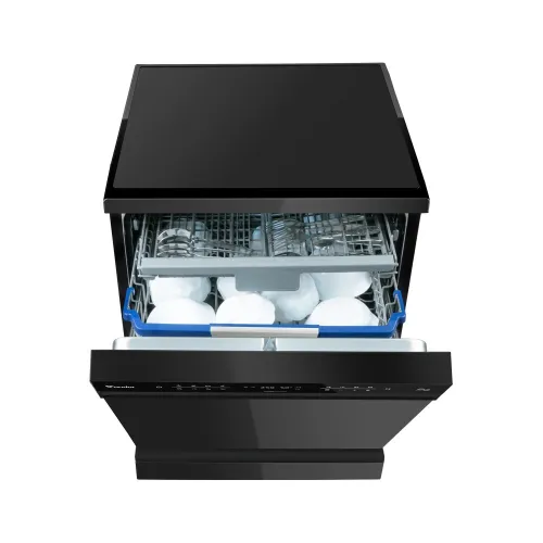 LAVE VAISSELLE CONDOR LUXA 16 COUVERTS SMART INVERTER OUVERTURE AUTOMATIQUE EN INOX NOIR ET NOIR GLASS AUTODOSE