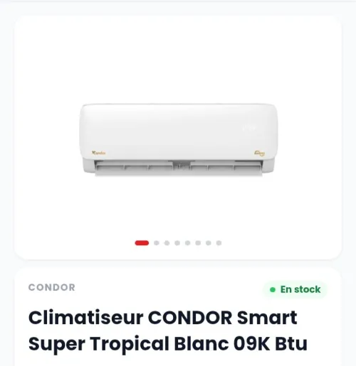 PROMOTION CLIMATISEUR CONDOR HISENSE NARDI CRISTOR DAIKIN 9000BTU 12000BTU 18000BTU 24000BTU