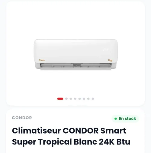Promotion Climatiseur CONDOR HISENSE CRISTOR, 9000, 12000, 18000, 24000 BTU