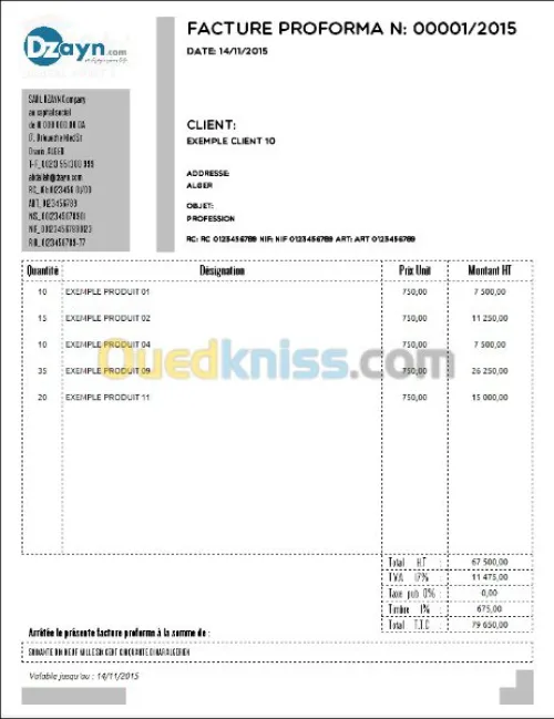 Gestion de facturation SUR MESURE