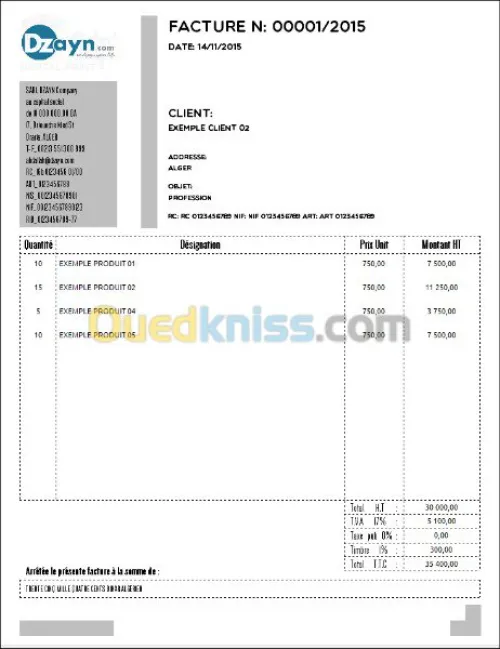 Gestion de facturation SUR MESURE
