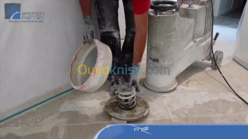 ponçage carrelage et dalle de solle