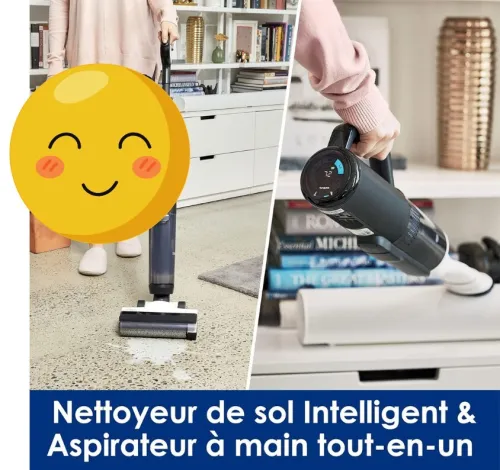 Tineco Floor One S5 Combo Aspirateur et Laveur Sec et Humide sans Fil Intelligent