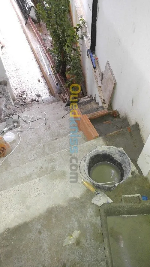 Travaux de finition.           