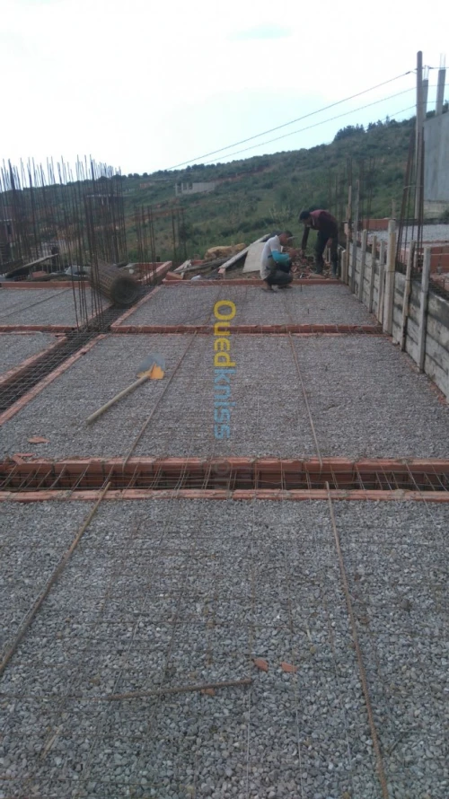 Travaux de finition.           