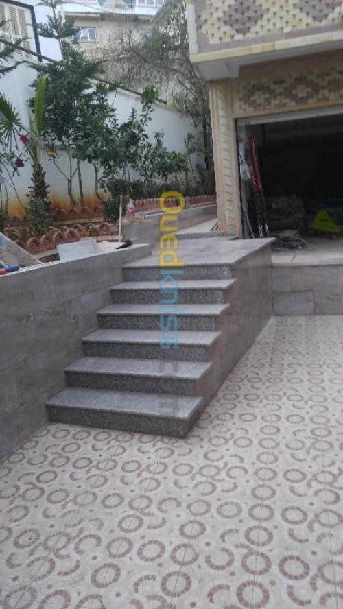 Travaux de finition.           