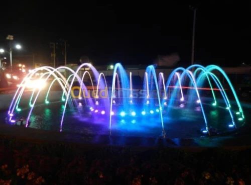   تصميم وإنشاء النوافير والشلالات وحمامات السباحة