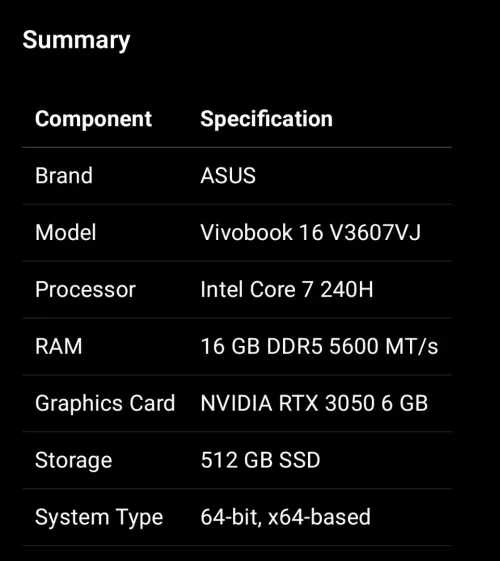 Asus v16