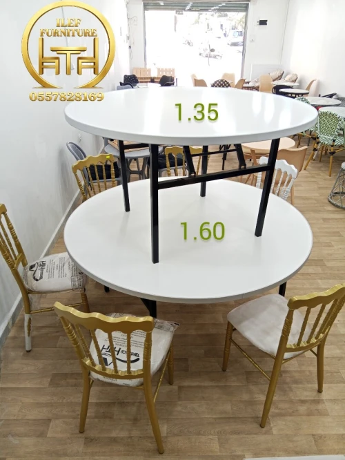 TABLE RONDE PLIABLE